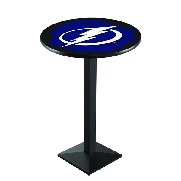 42" Blk Wrinkle Tampa Bay Lightning Pub Table